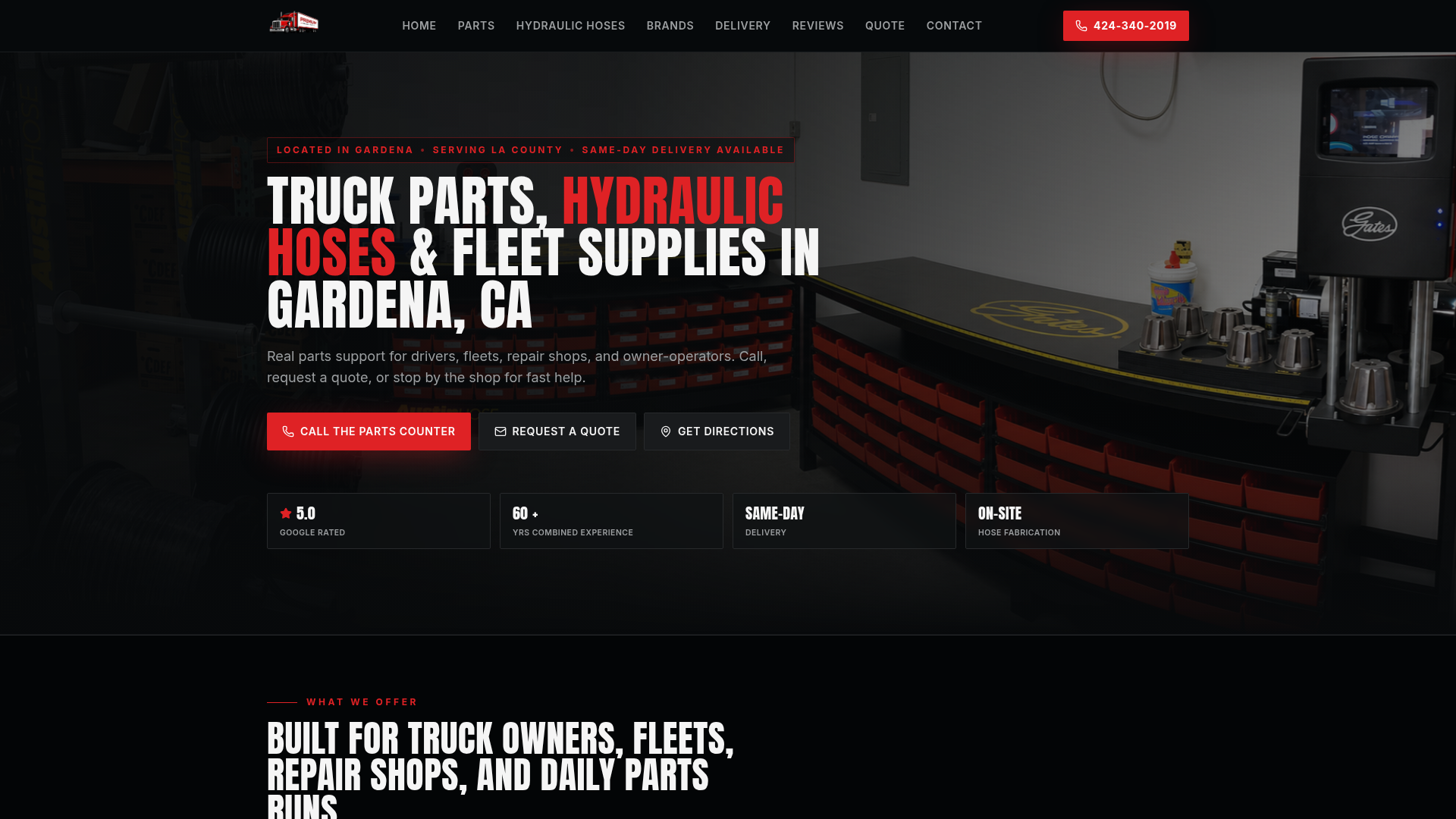 Premium Truck Parts Inc. — built by Jass