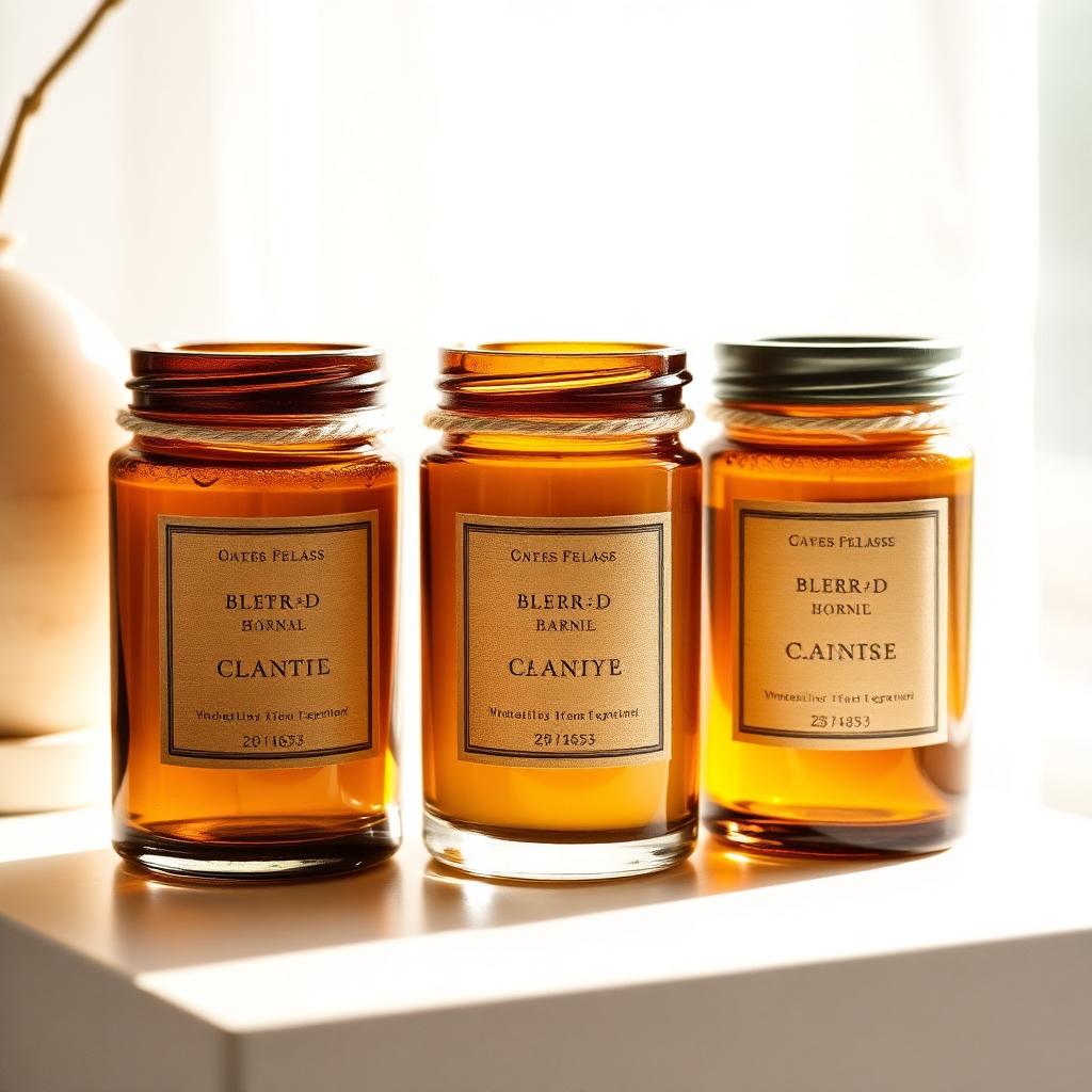 Candle Set — Amber