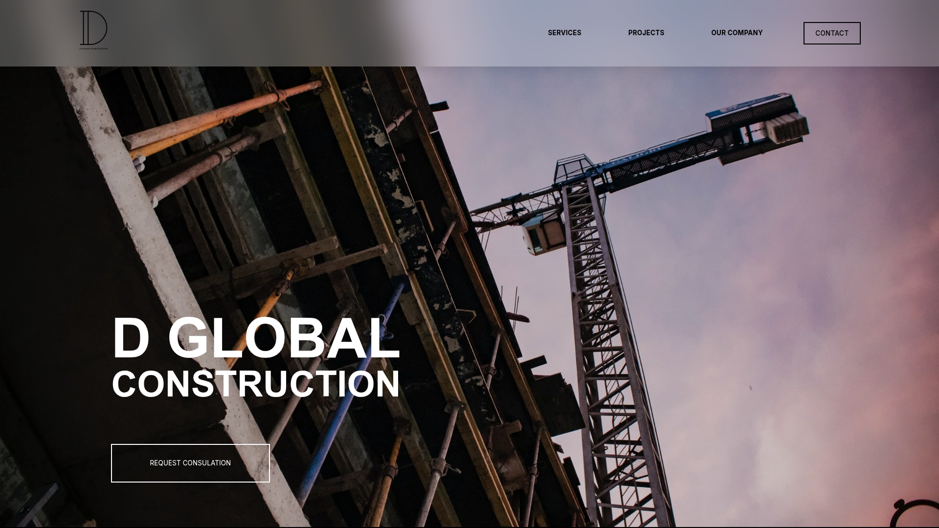 D Global Construction — built by Jass