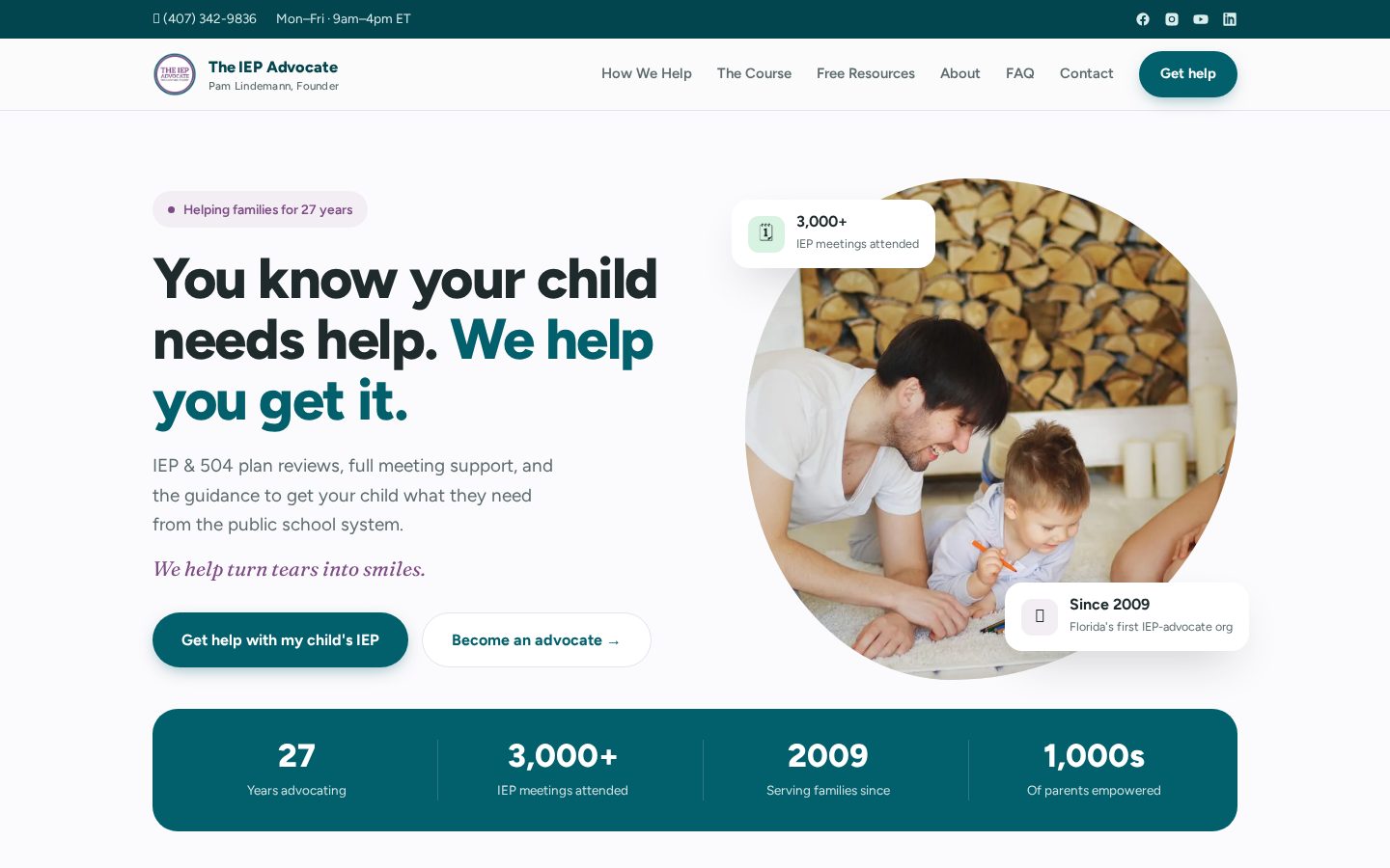 The IEP Advocate website
