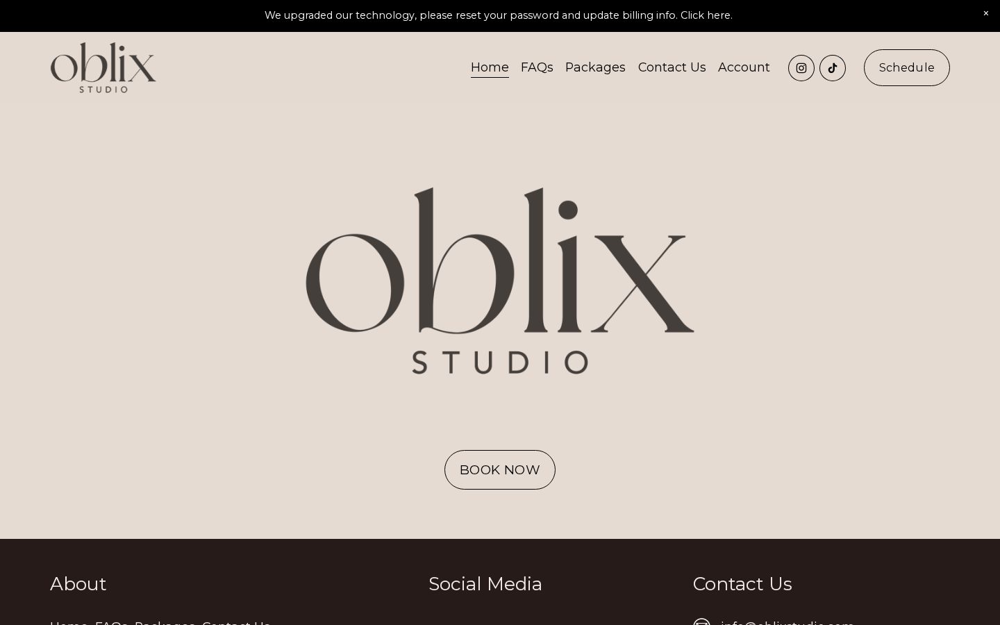 Oblix Studio website