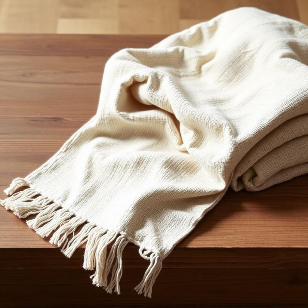 Linen Throw — Oat